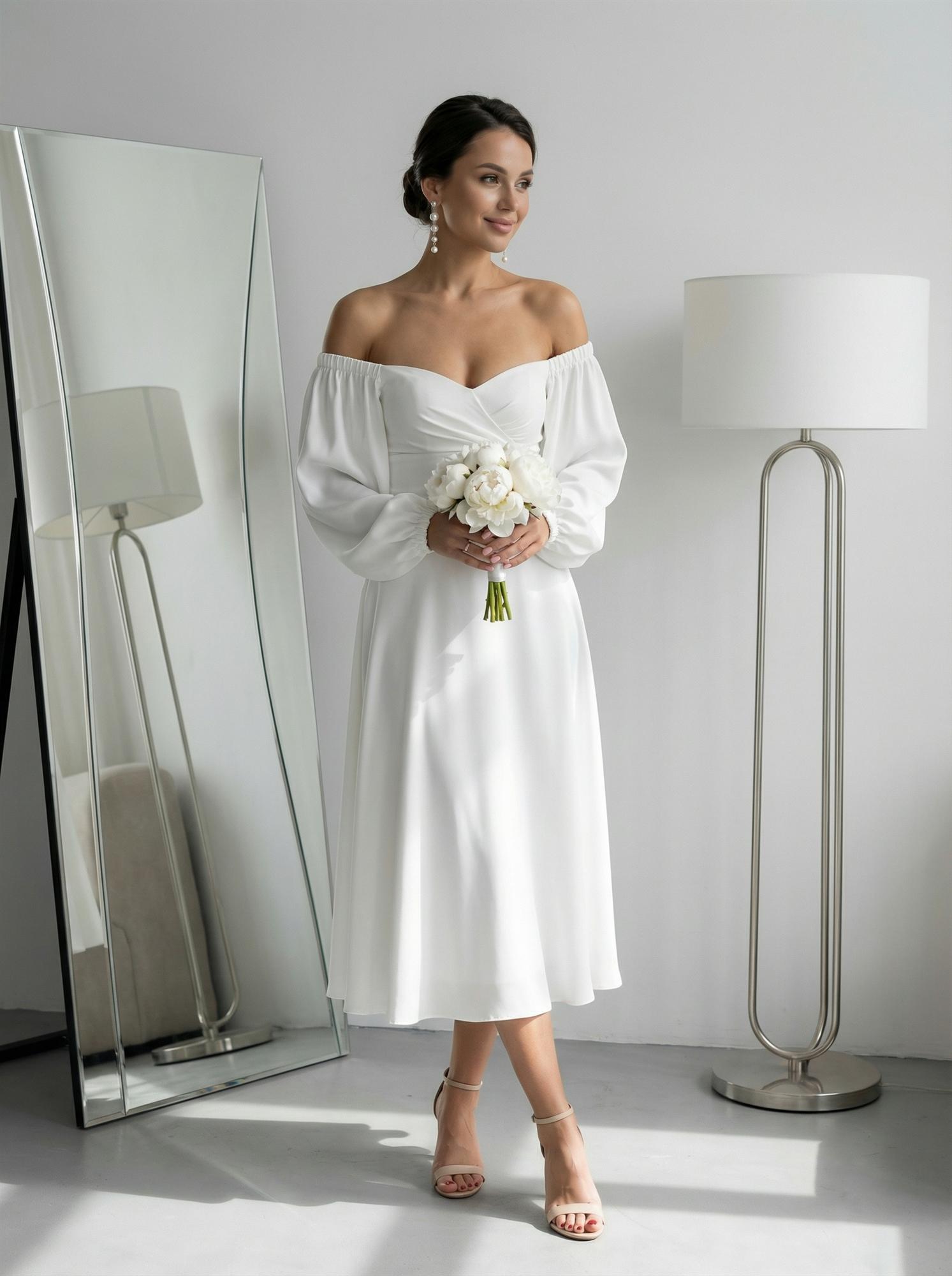 Свадебное платье Вона миди