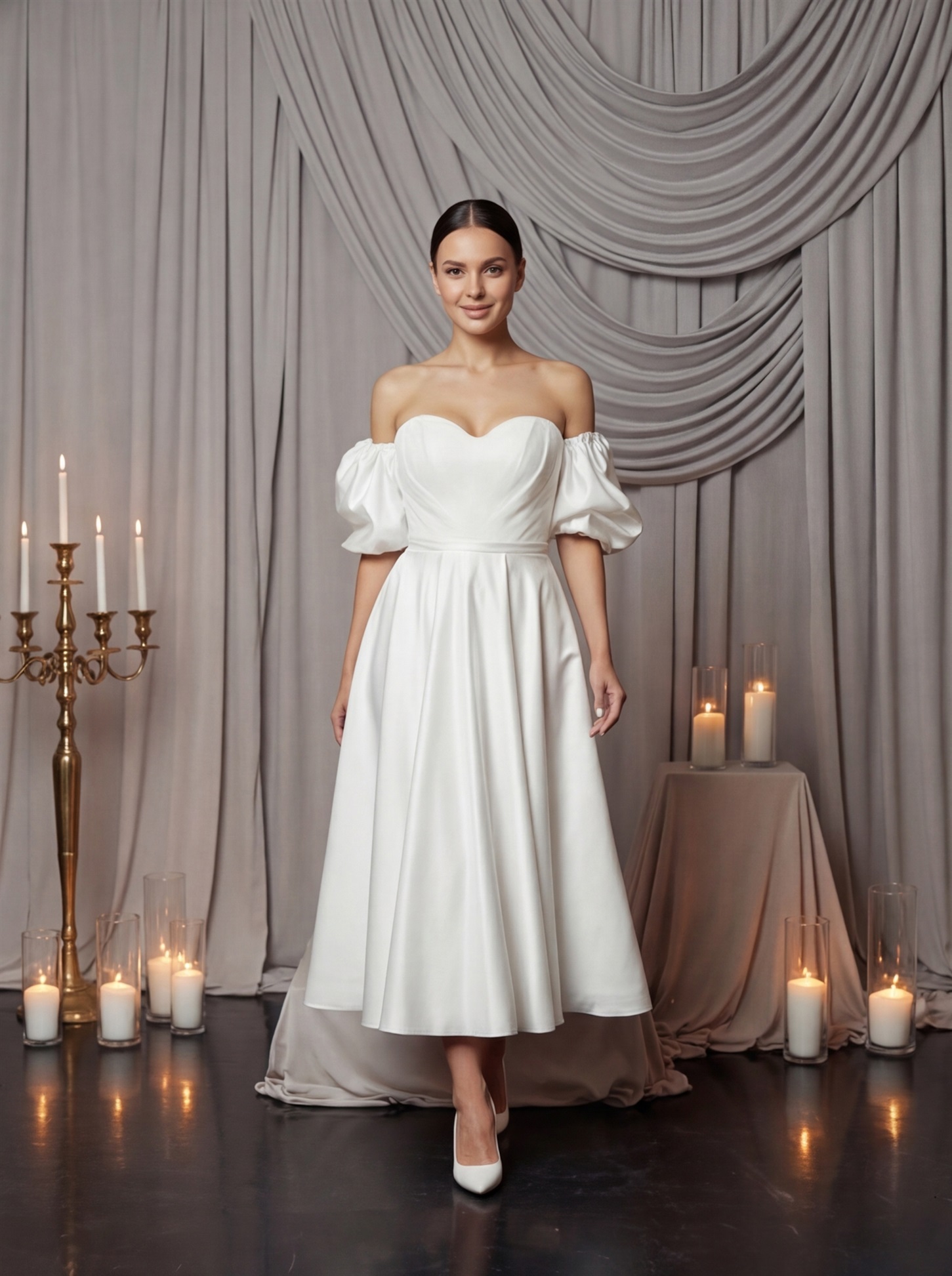 Свадебное платье Полина миди