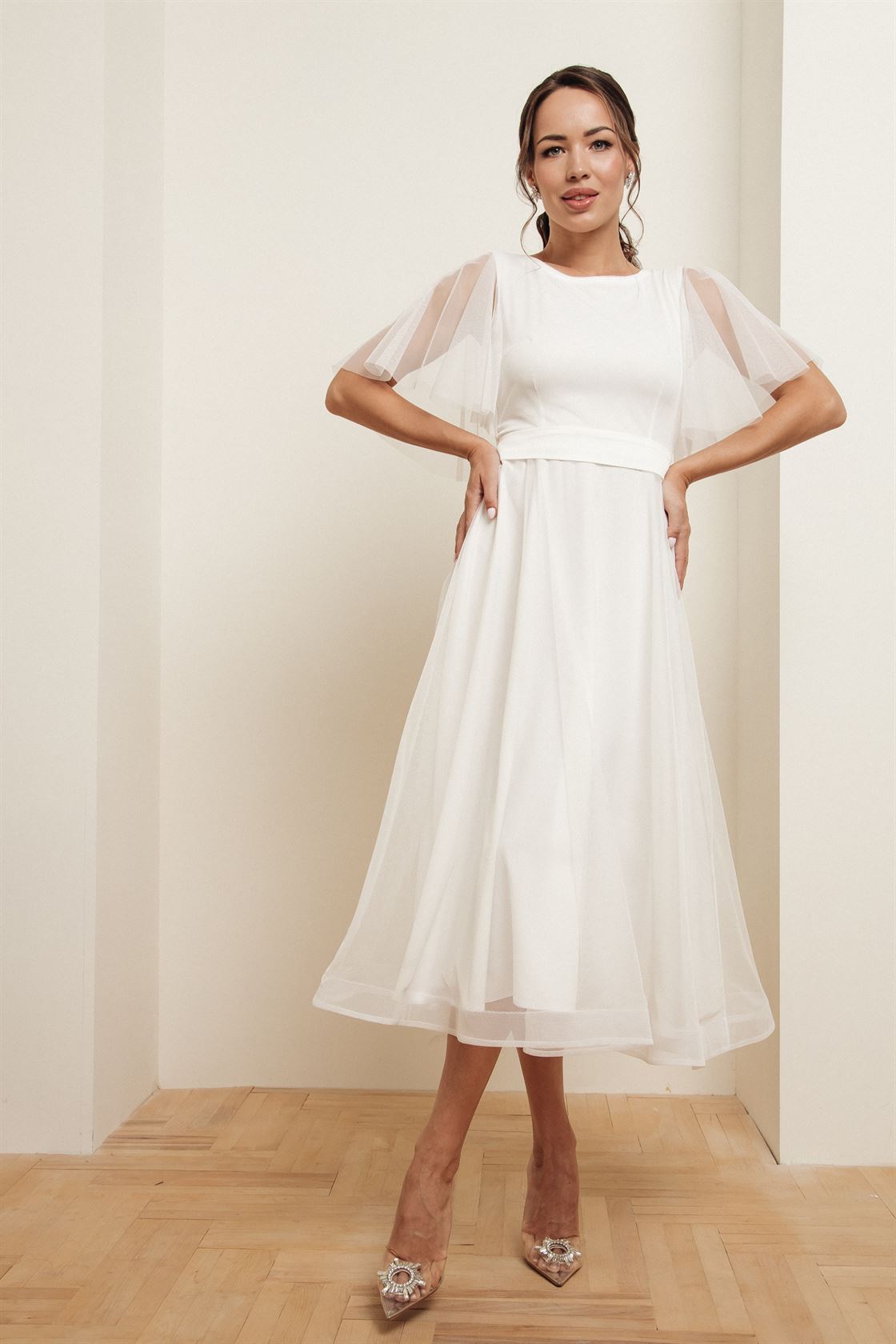 Свадебное платье Элоиза Миди Глиттер