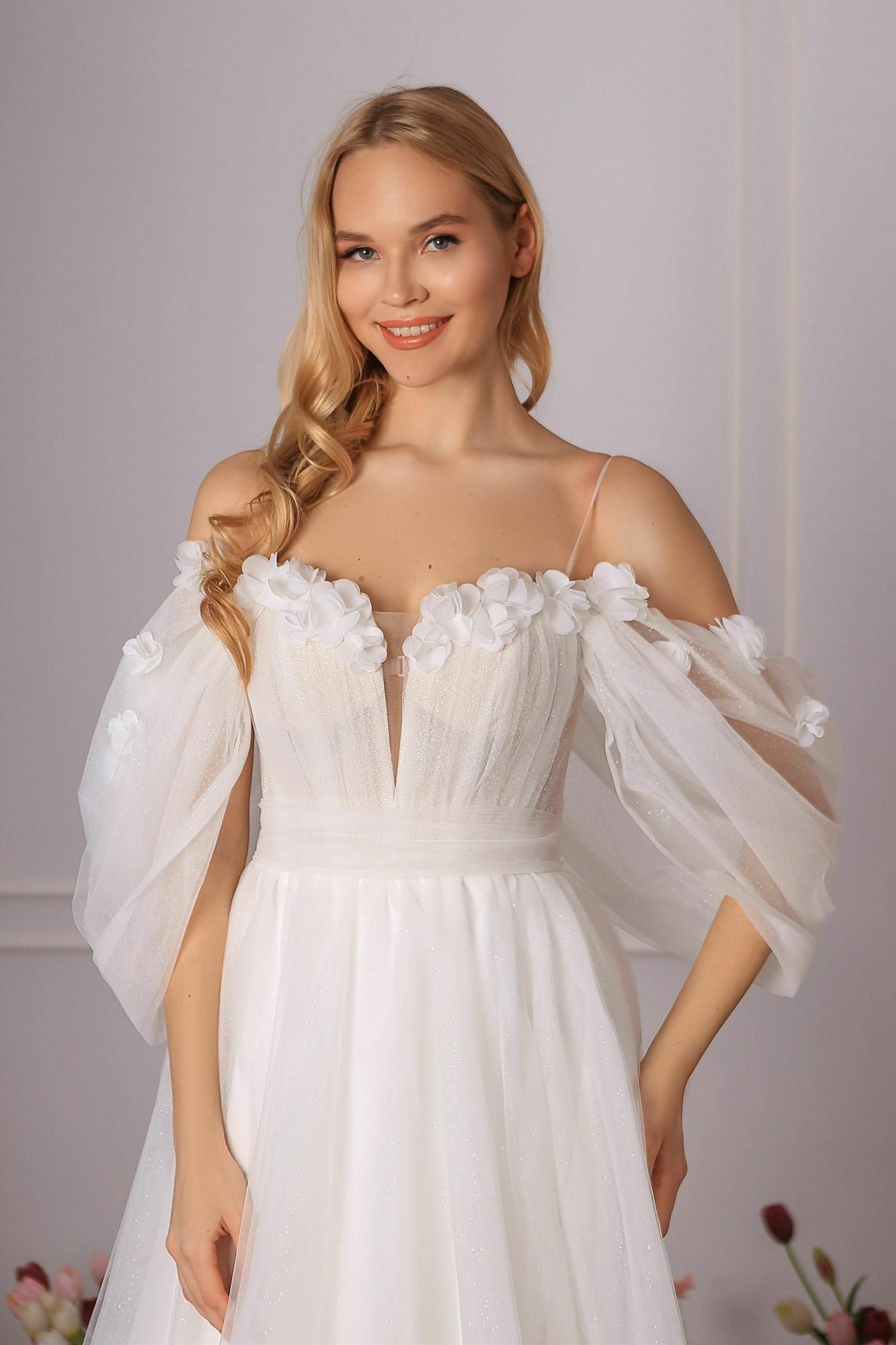 Свадебное платье Лиана цветы