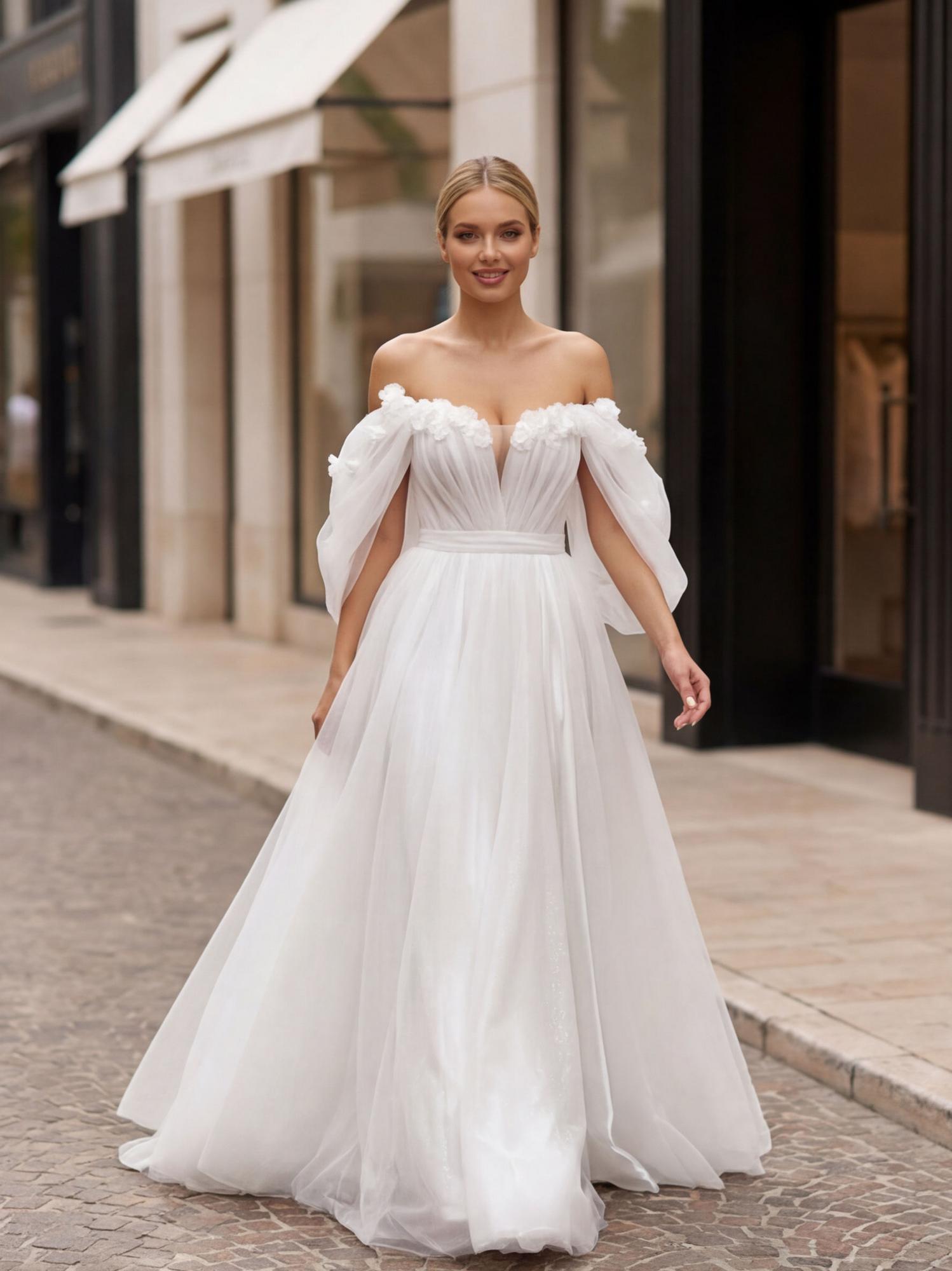 Свадебное платье Лиана цветы