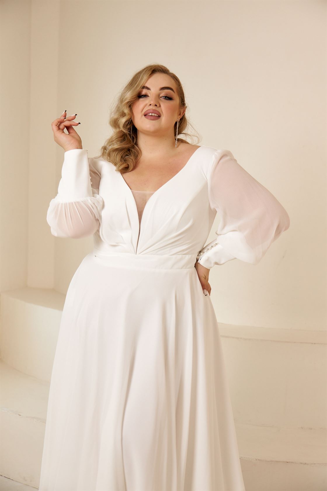 Свадебное платье Леона миди