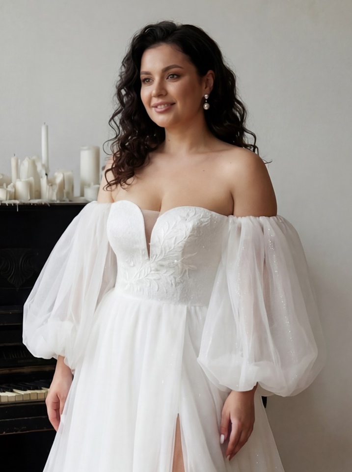 Свадебное платье Азалия декор