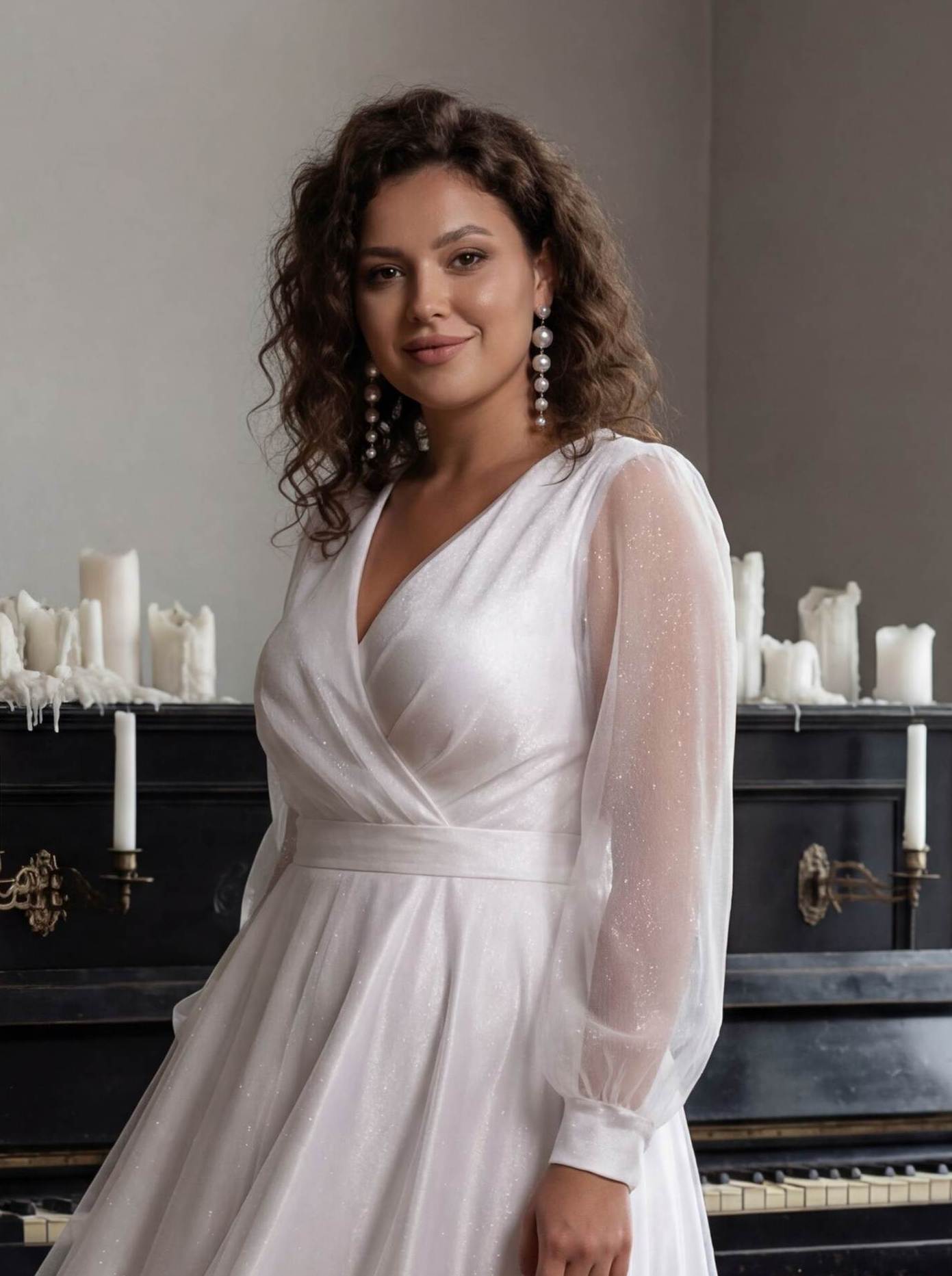 Свадебное платье Пелагея миди