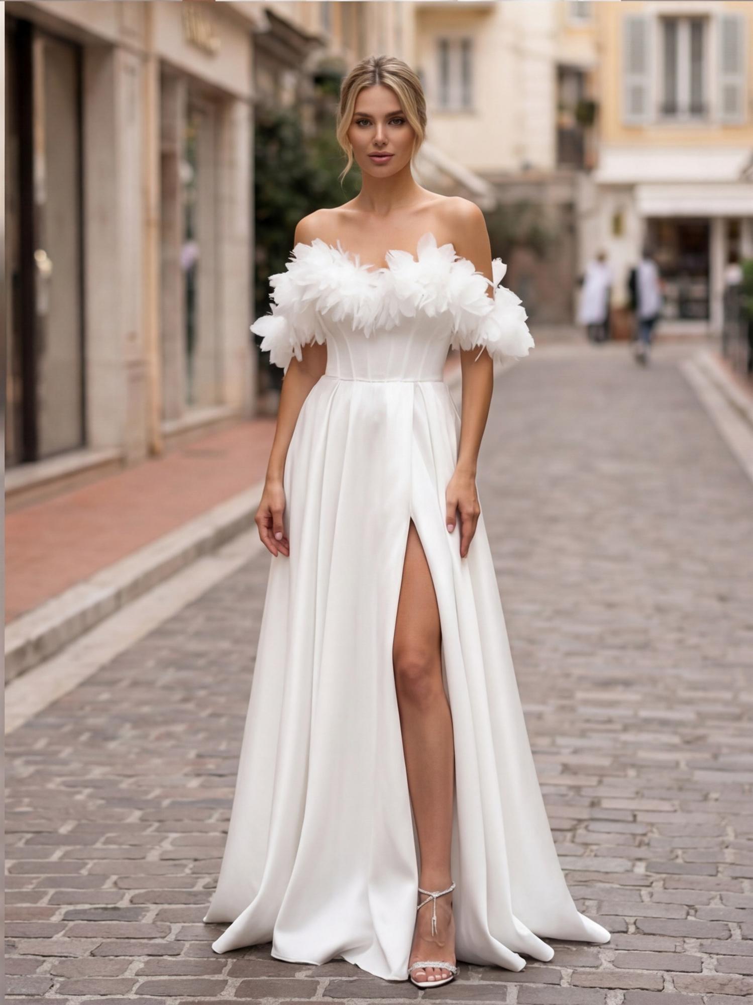 Свадебное платье Айс атлас