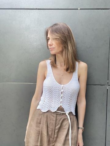 Ажурный топ