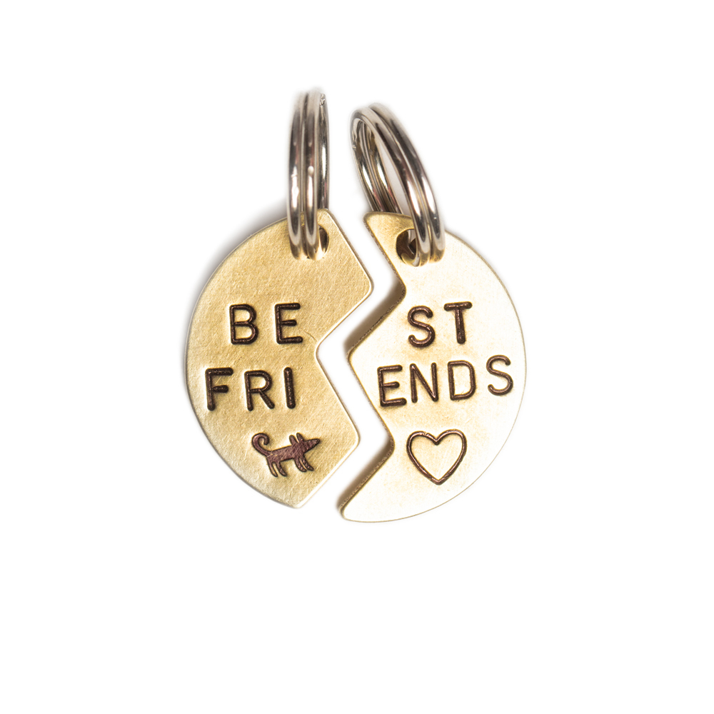 Адресник ПОЛОВИНКИ (латунь)