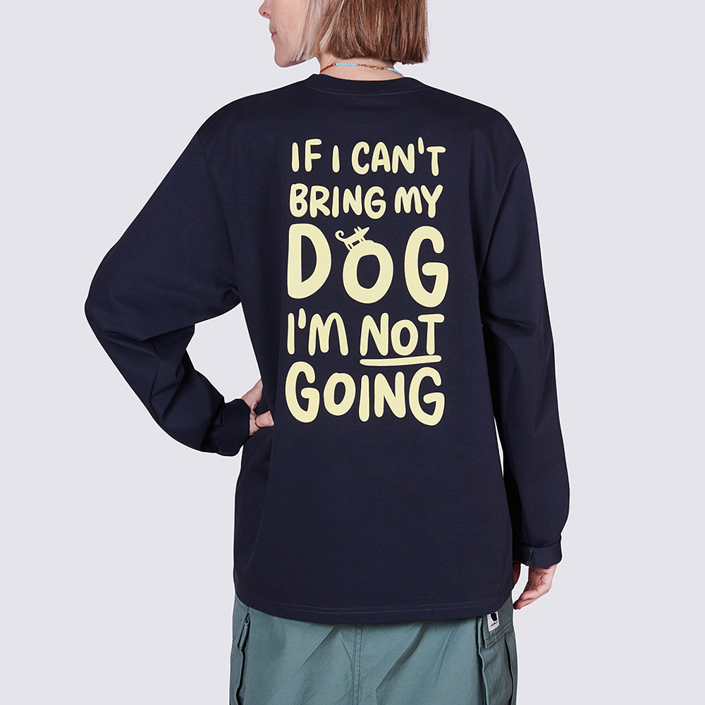 Лонгслив НЕ ПОЙДУ БЕЗ СОБАКИ