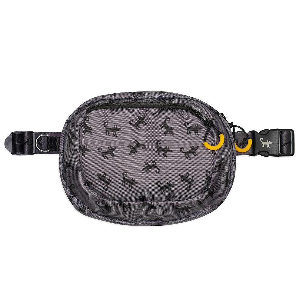 Поясная сумка для лакомств ШАРИК (серая)