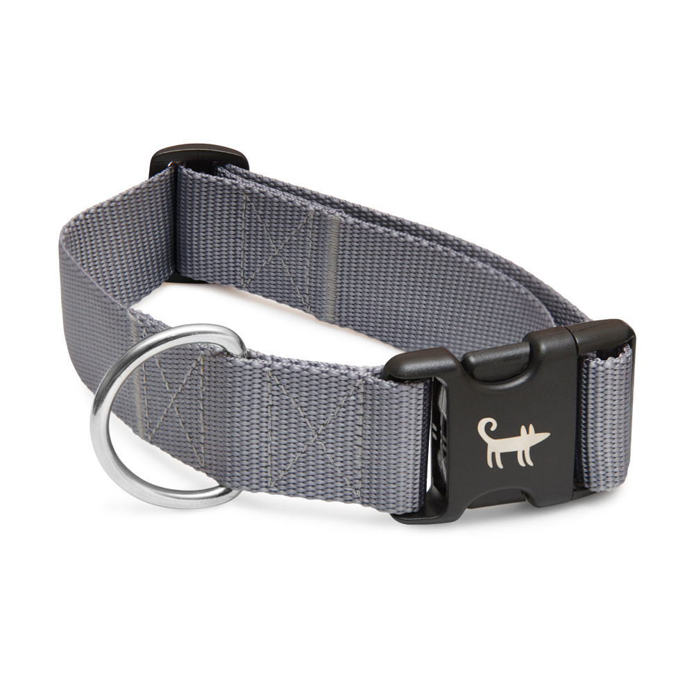 Ошейник для собаки СЕРЕБРЯНЫЙ (широкий)