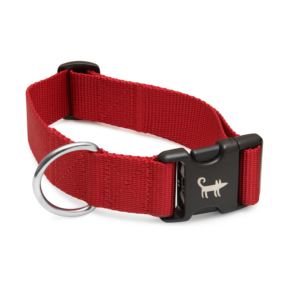 Ошейник для собаки КРАСНЫЙ (широкий)