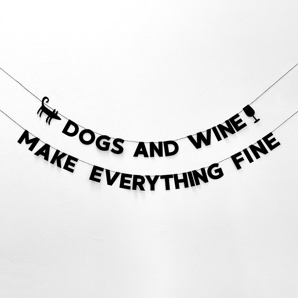 Гирлянда СОБАКИ И ВИНО