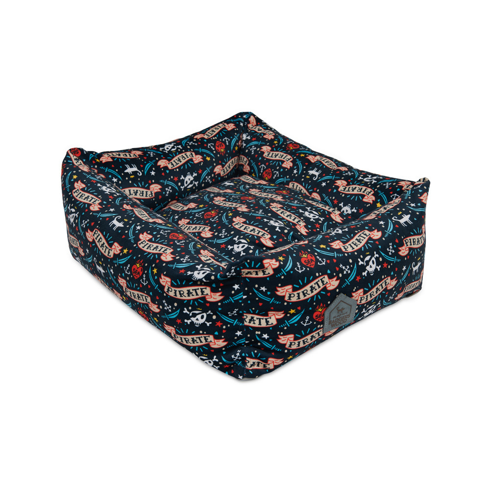 Лежак для собаки ПИРАТСКИЙ (велюр)
