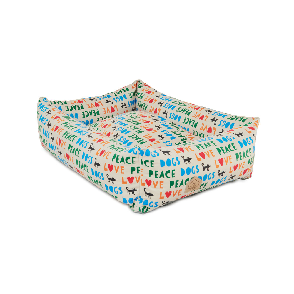 Лежак для собаки LOVE PEACE DOGS (велюр)