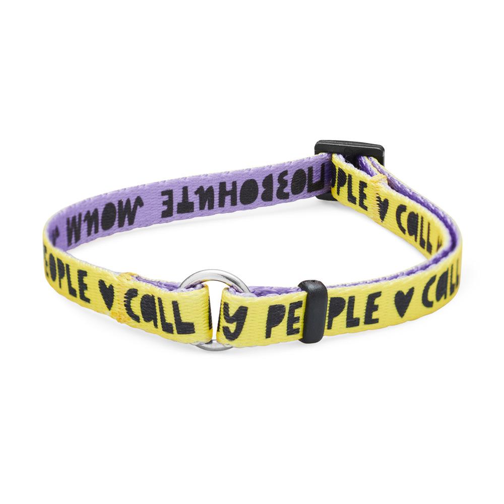 Шнурок для адресника плоский ПОЗВОНИТЕ МОИМ (англ.)