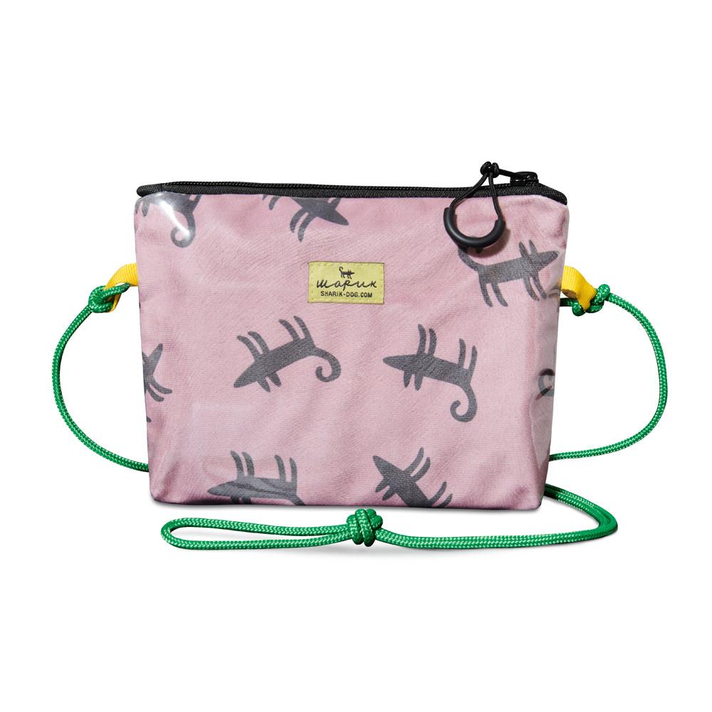 Мини-сумочка на шнурке ШАРИК (розовая)
