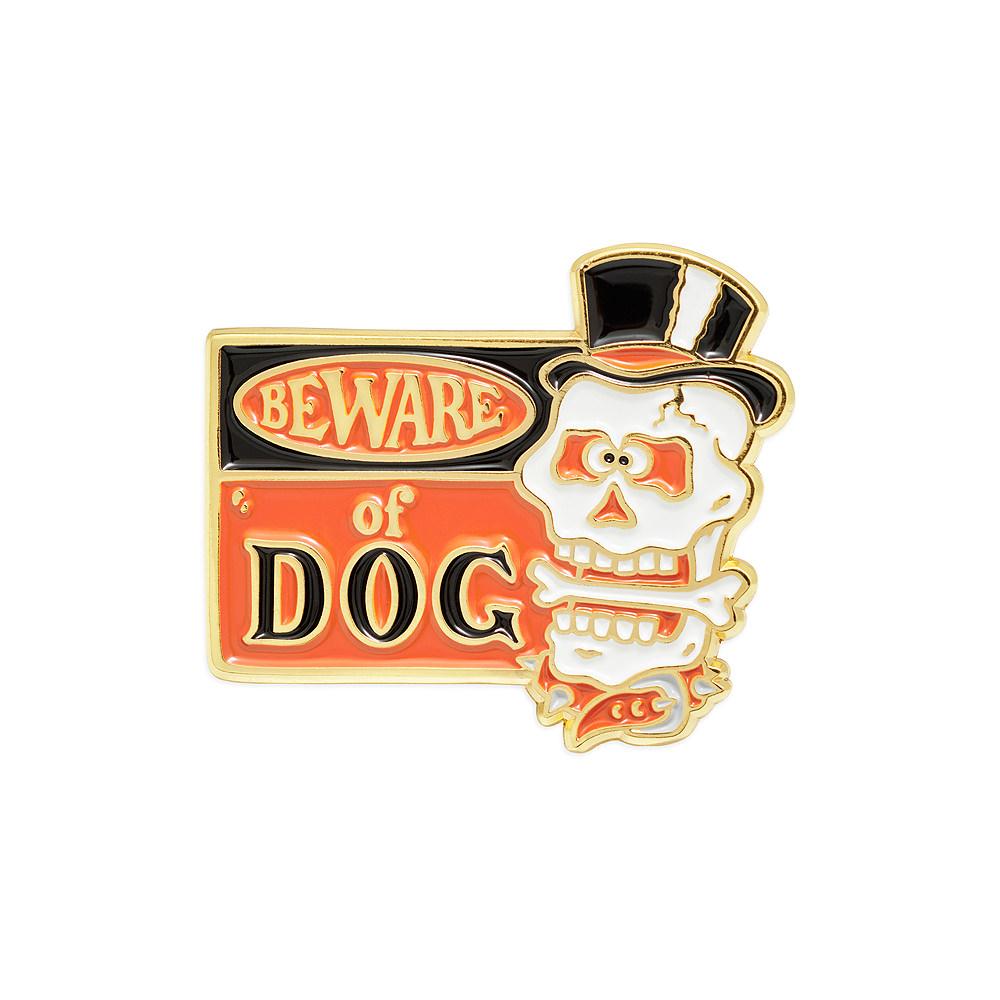 Значок эмалированный ОСТОРОЖНО, СОБАКА
