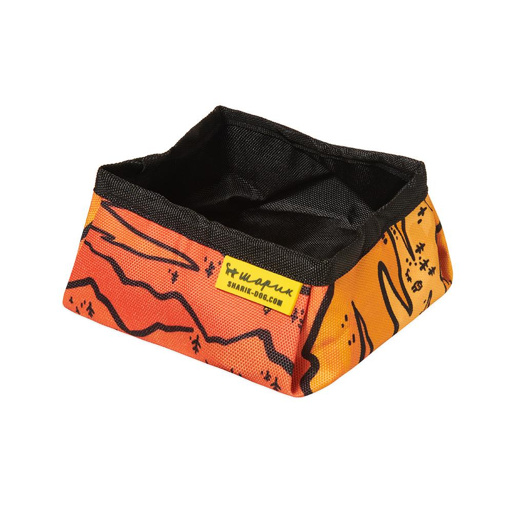 Миска складная СИЛА ТЕРРИТОРИИ (оранжевая)