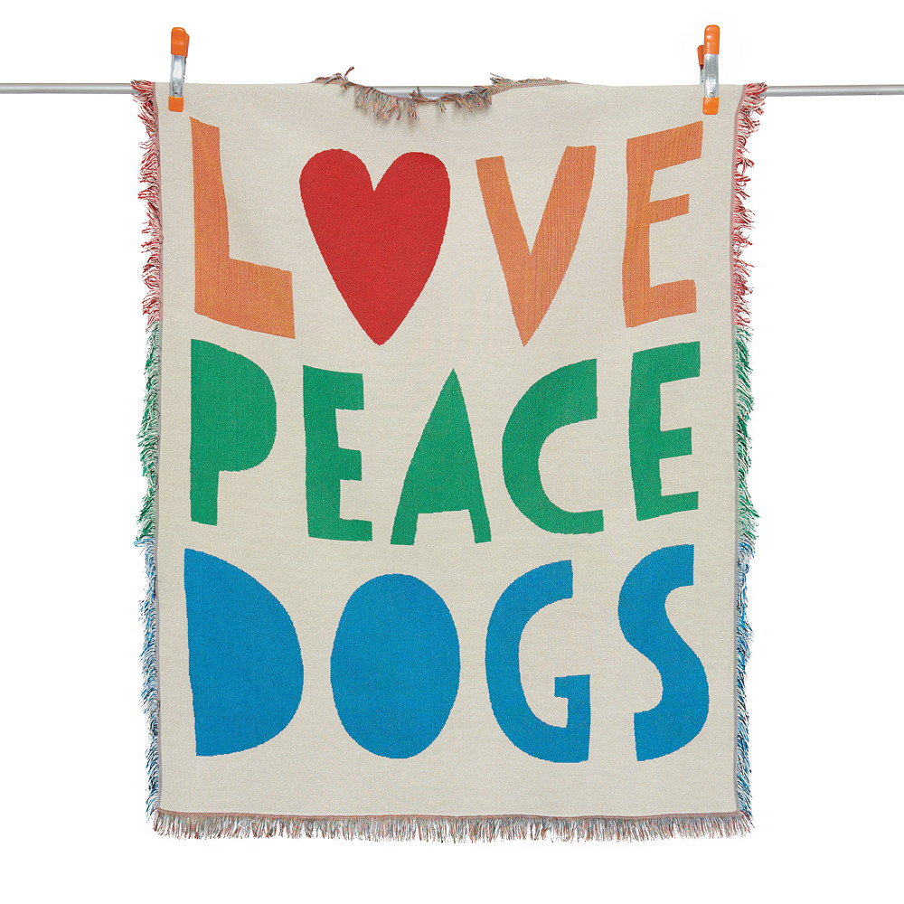 Покрывало LOVE PEACE DOGS