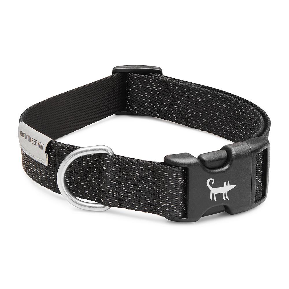 Ошейник Я тебя УВИДЕЛ! (чёрный, светоотражающий)