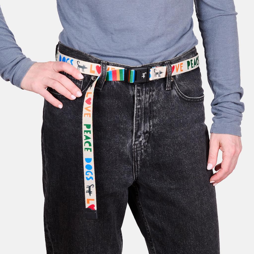 Ремень для человека LOVE PEACE DOGS