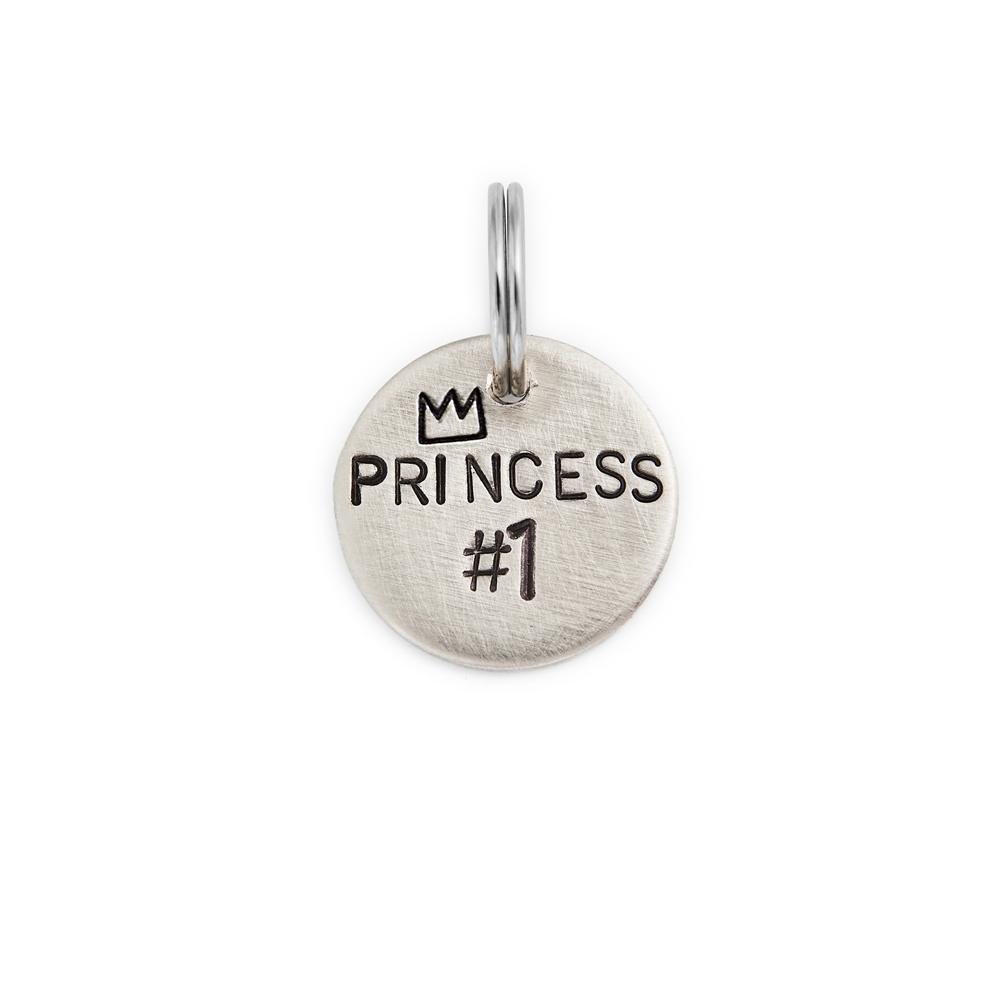 Адресник ПРИНЦЕССА #1 (латунь/мельхиор, 25/32 мм)