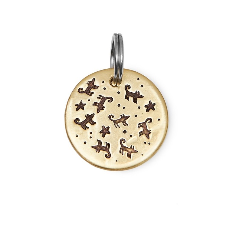 Адресник ШАРИК ДОГ КЛУБ (латунь/мельхиор, 25/32 мм)