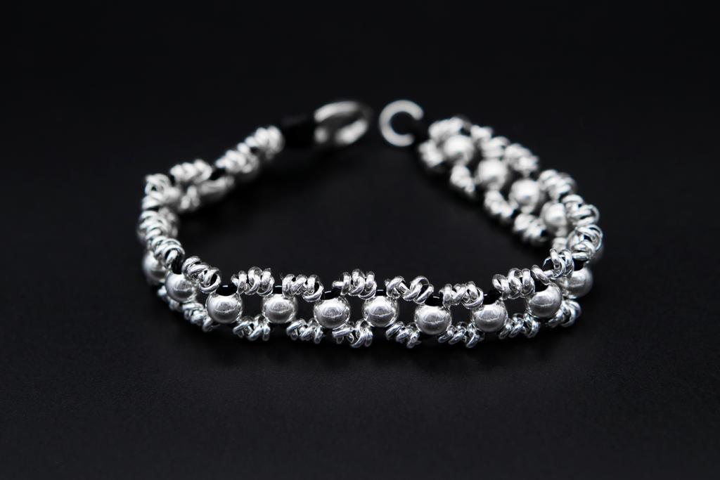 Браслет, серебро Am035