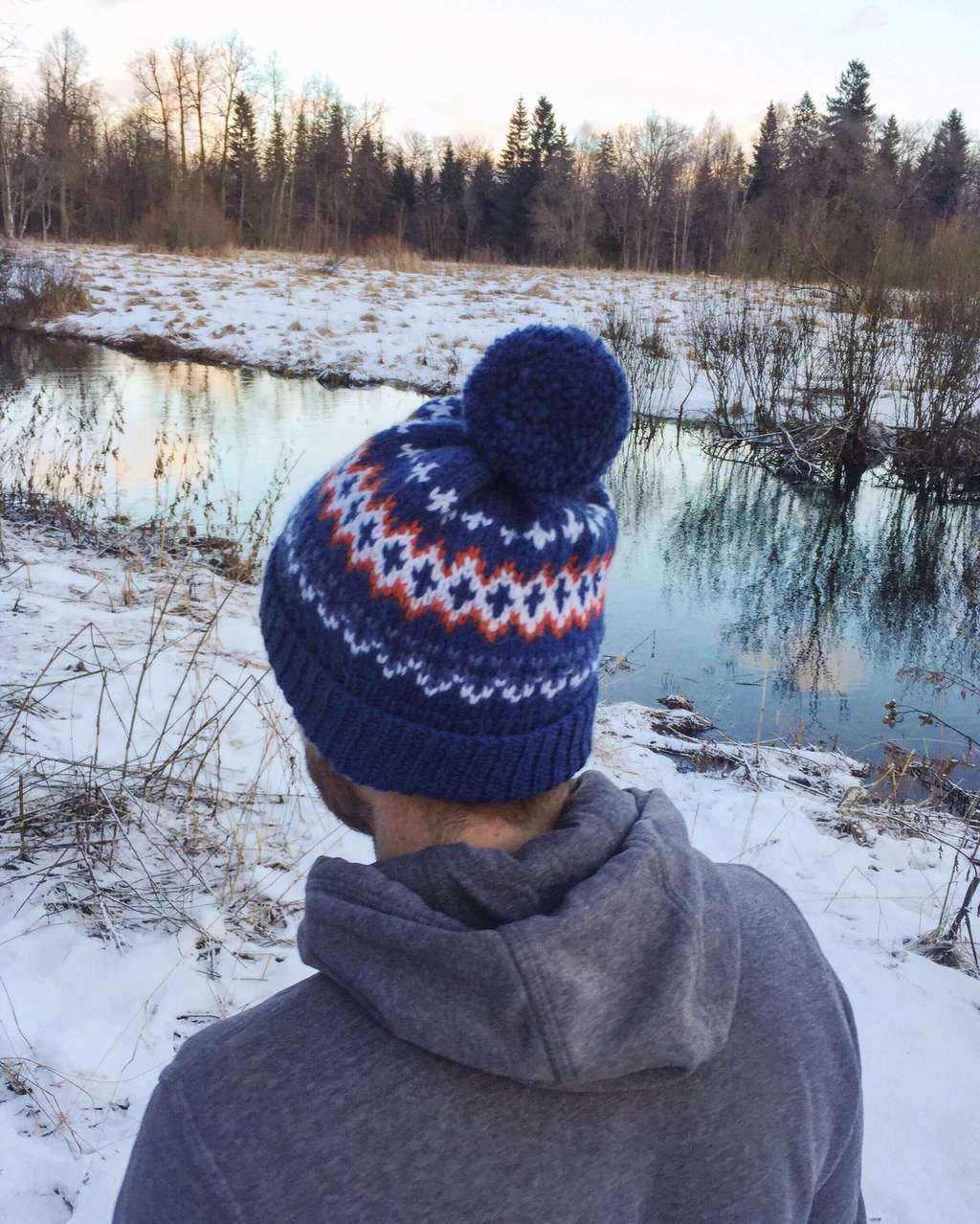 Описание Doodle Hat (шапка с жаккардом)