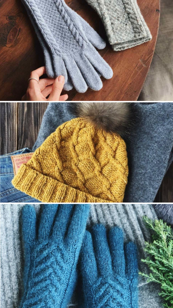 Набор из 3 описаний: перчатки + шапка