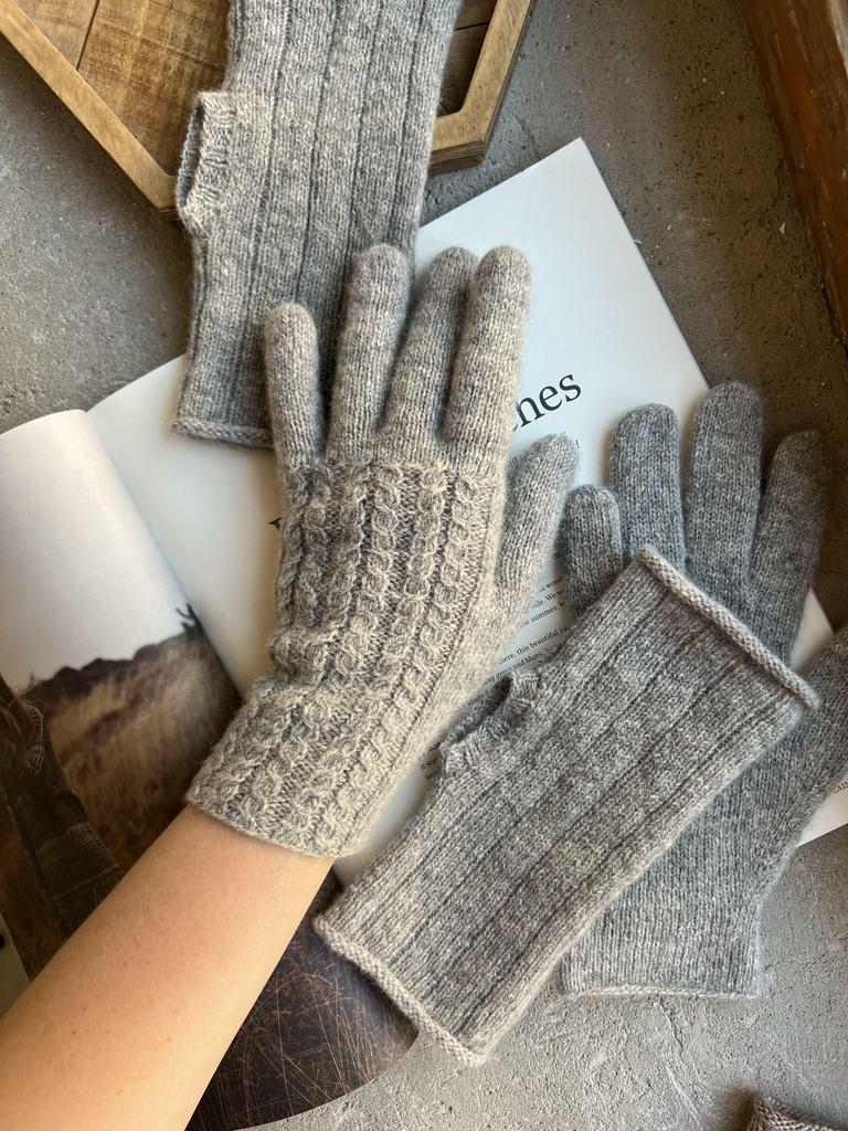 Описание Тёплый дуэт: перчатки и митенки