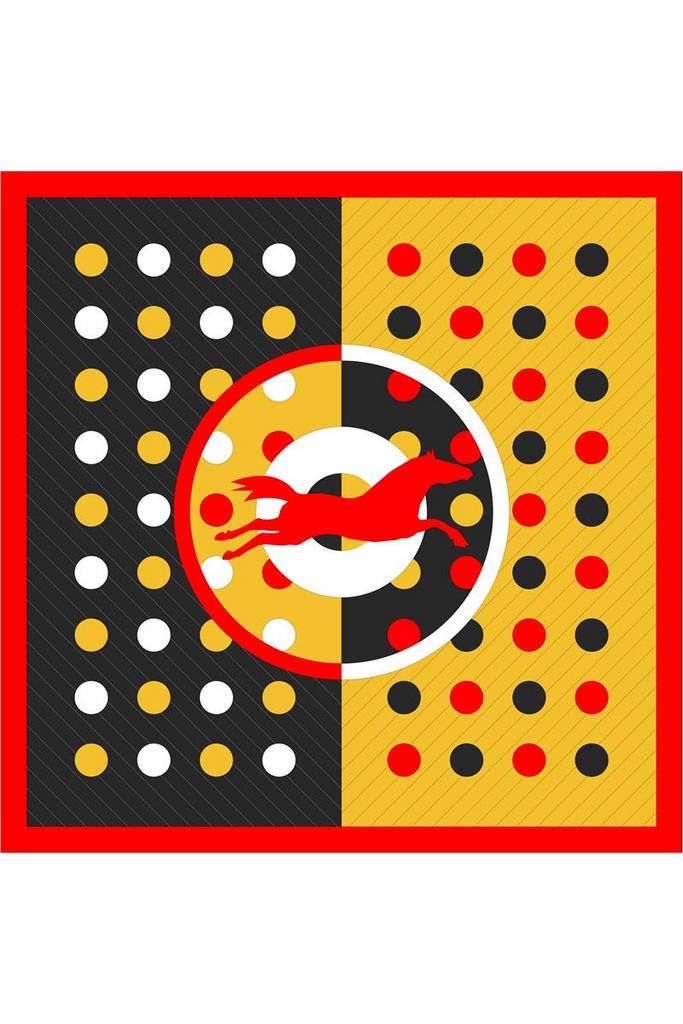 Платок-каре «Конь-огонь»