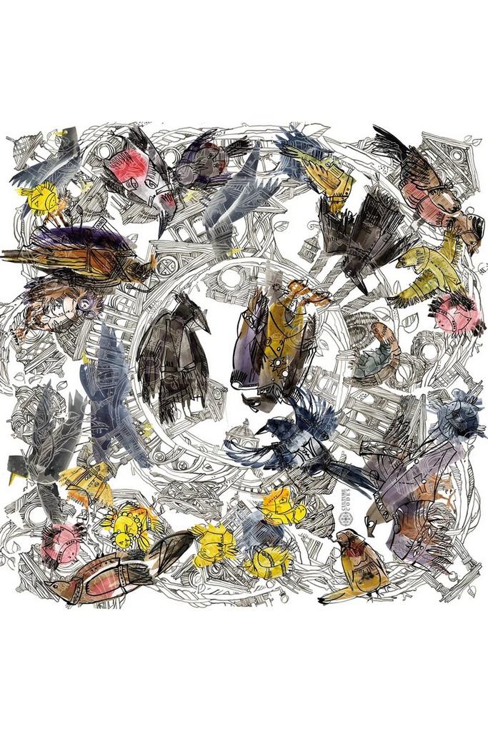 Платок-паше «Птичий город»