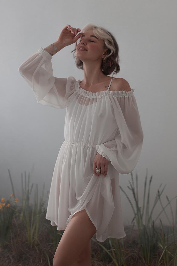 Платье 'Luna' молочное