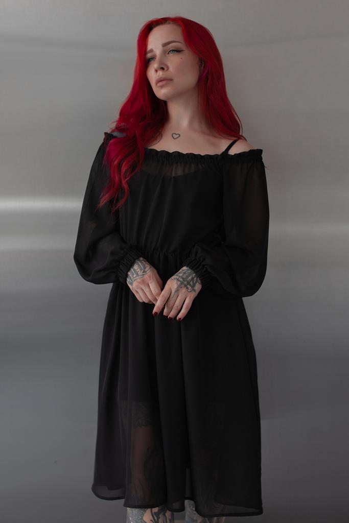 Платье 'Luna' черное