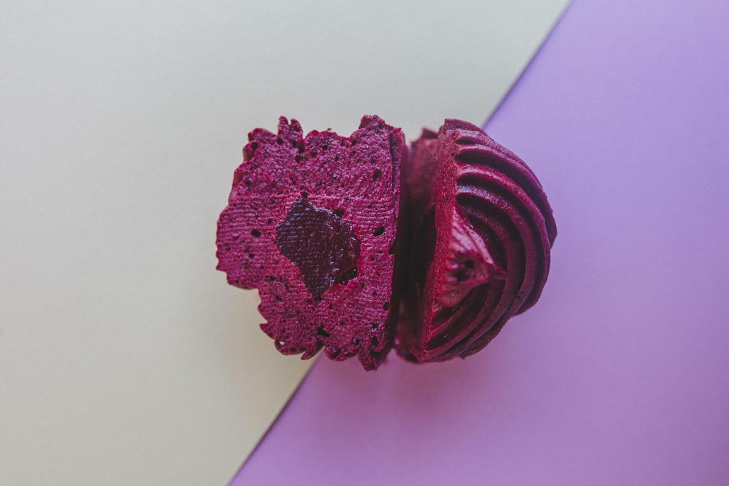 Зефир "Черника-анчан" с брусничным джемом