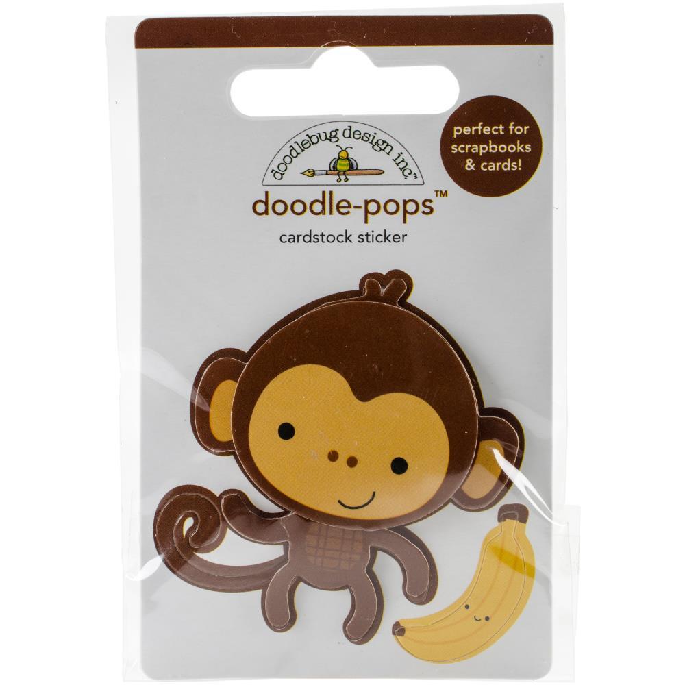 3D стикер Doodle-Pops At The Zoo Monkey Mike