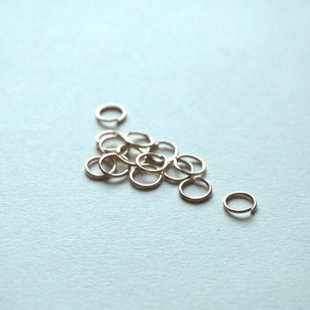 Кольцо соединительное 8 мм. 10 штук. - Золото.