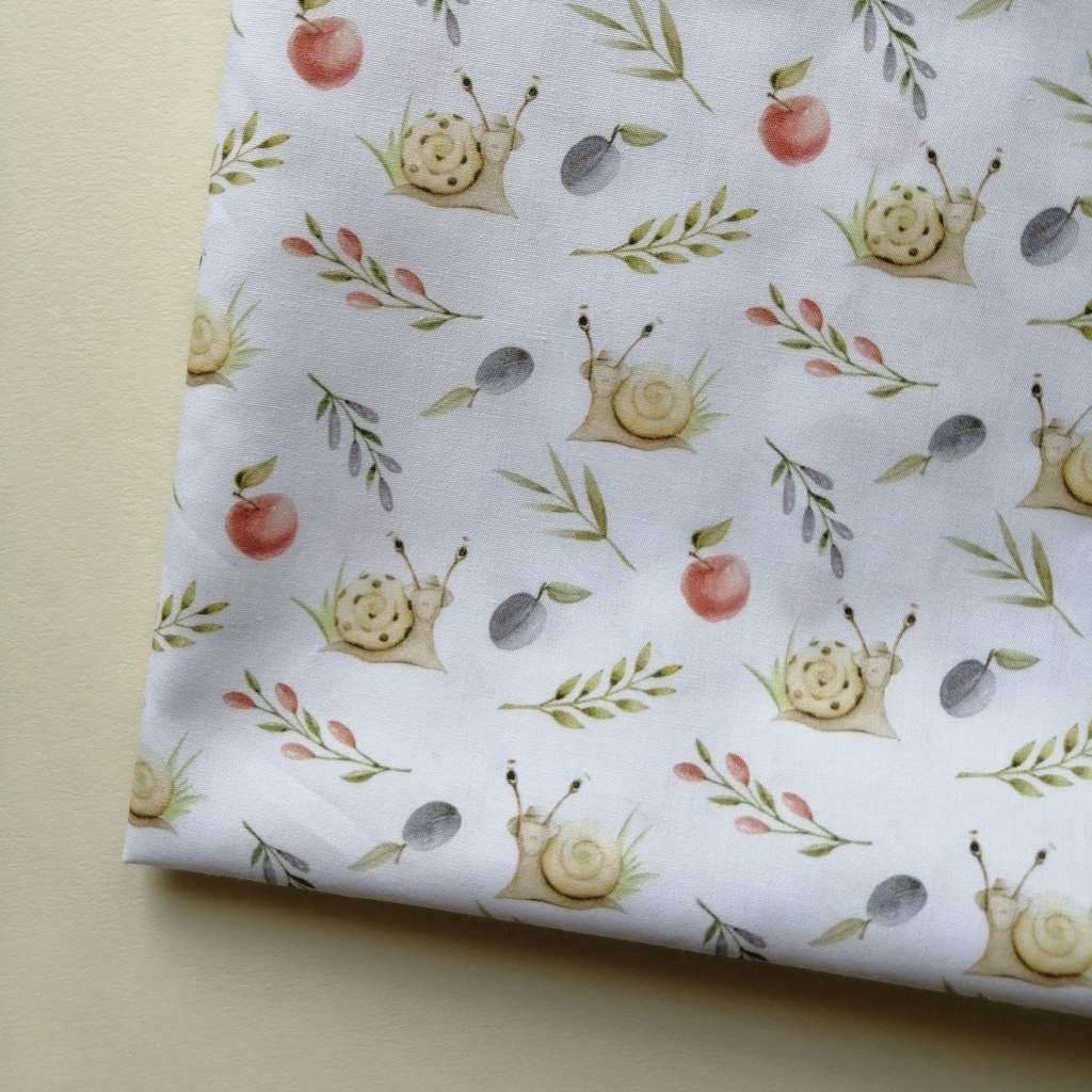 Отрез хлопка Unicorn & Organic collection - Улиточки