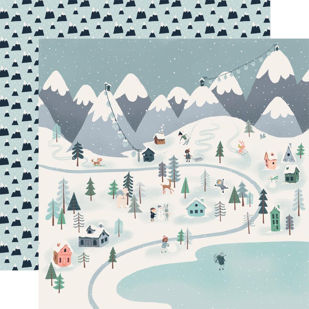 Двусторонняя бумага Carta Bella Snow Much Fun 12"X12" - Winter Town