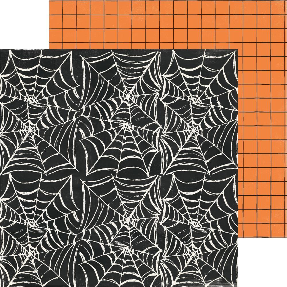 Двусторонняя бумага Crate Paper, Hey, Pumpkin, 12"X12" - Creepy Crawly