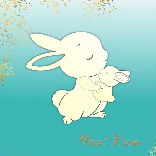 Заготовка для тиснения "Зайки"