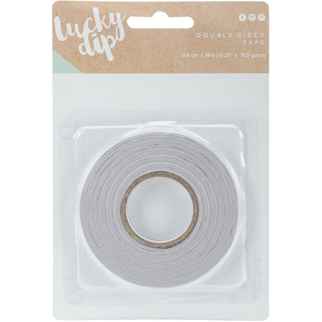 Клейкая двусторонняя лента Lucky Dip, 0.6 см х 18 м