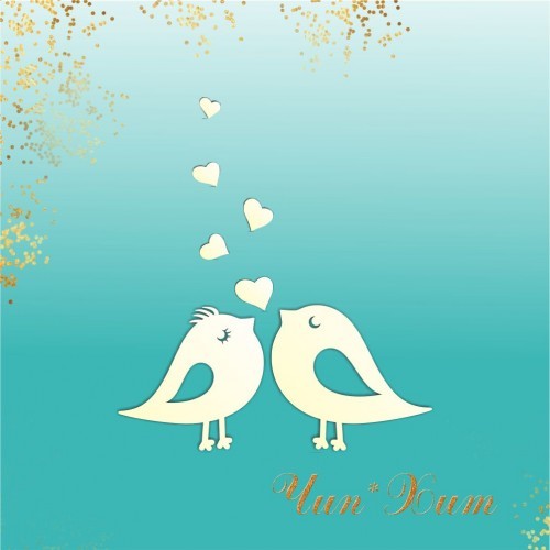 Заготовка для тиснения "Птички"