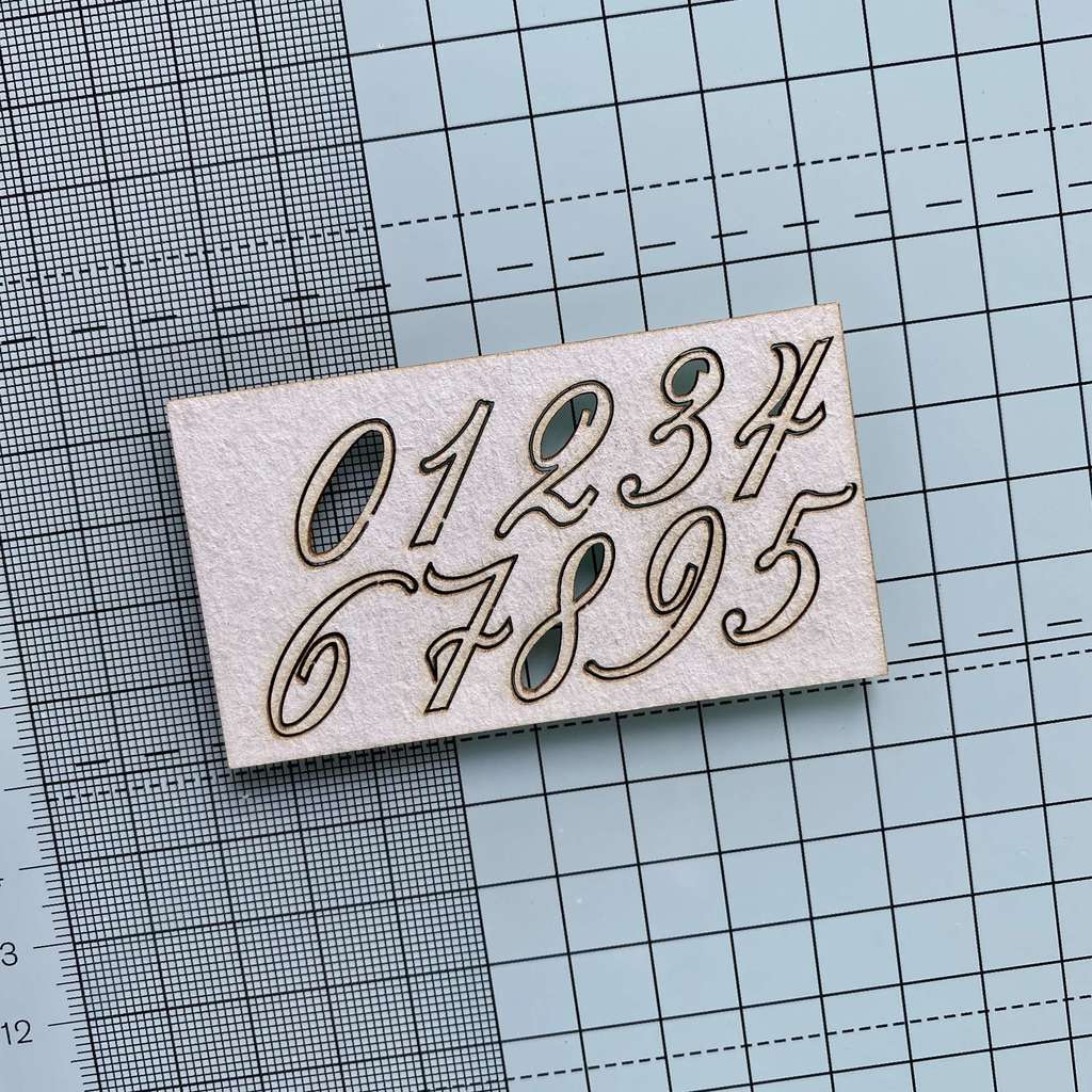 Чипборд "Цифры"