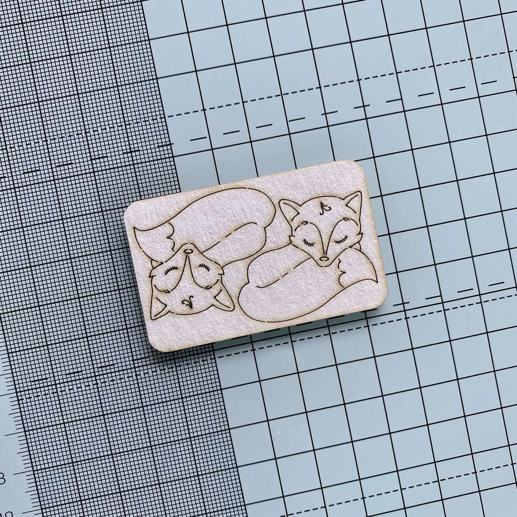 Чипборд "Спящая лисичка"