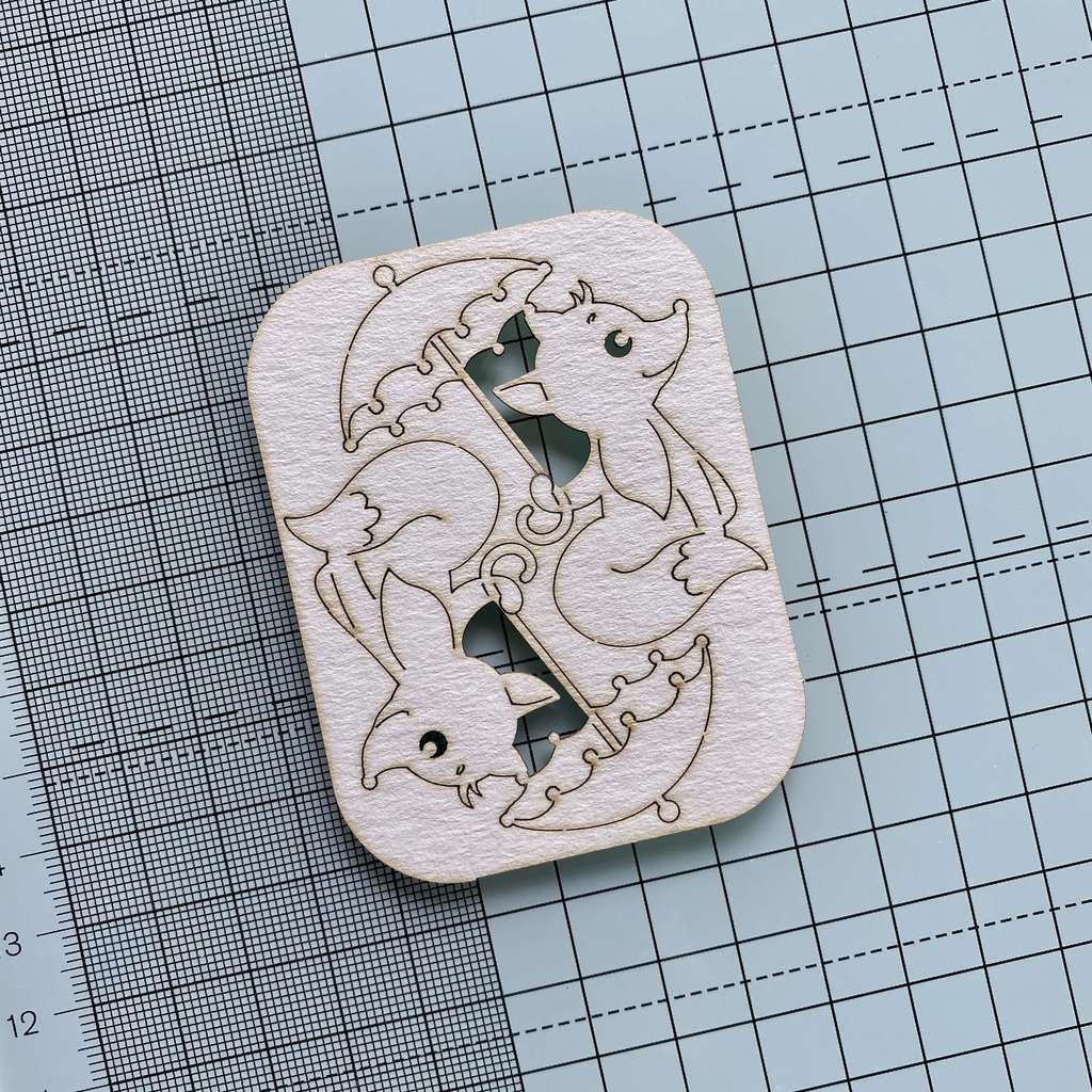 Чипборд "Лисичка с зонтиком"