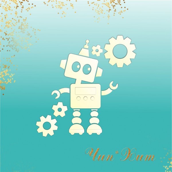 Заготовка для тиснения "Робот"