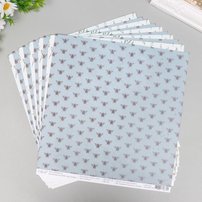 Двусторонняя бумага Polkadot "Сны о лете. Пчёлы" 30,5 х 30,5 см