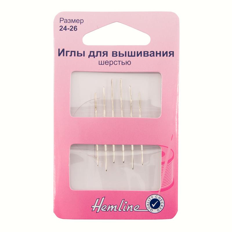 Иглы для вышивания в наборе, 6 шт